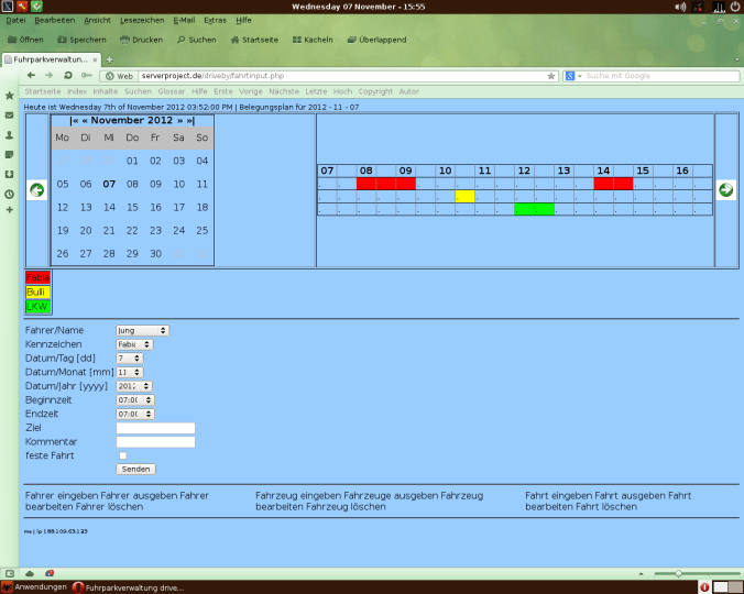 Fuhrparkverwaltung driveby