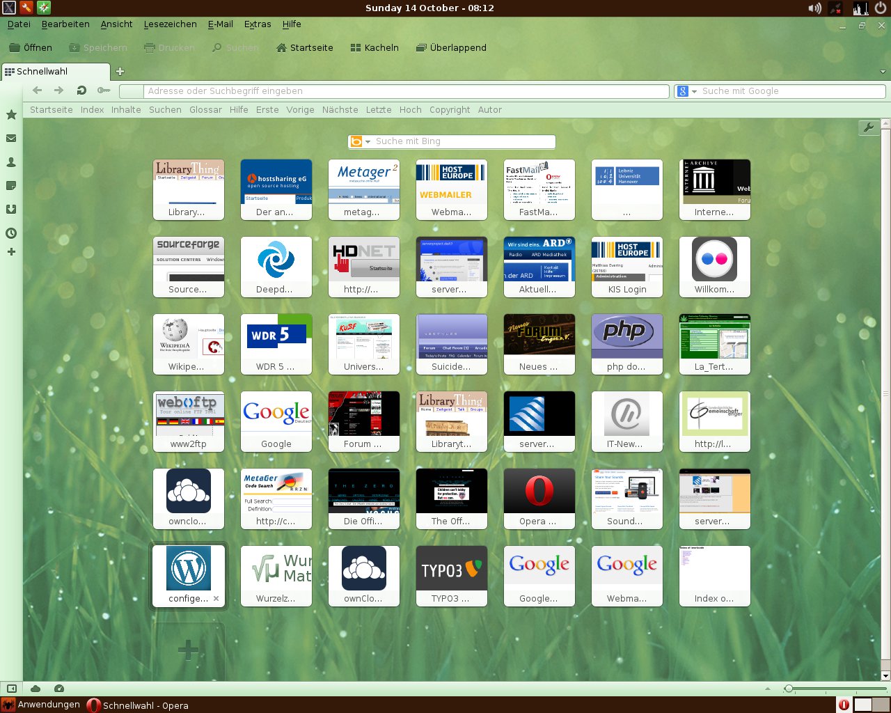 opera speeddial on slitaz cooking