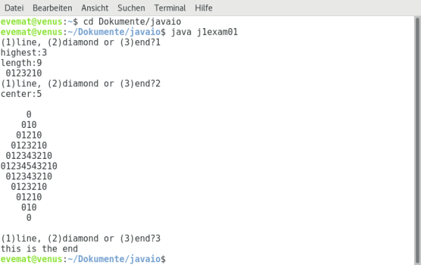 print diamond on shell